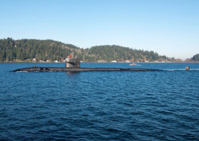 USS JACKSONVILLE underway approaching Bremerton WA